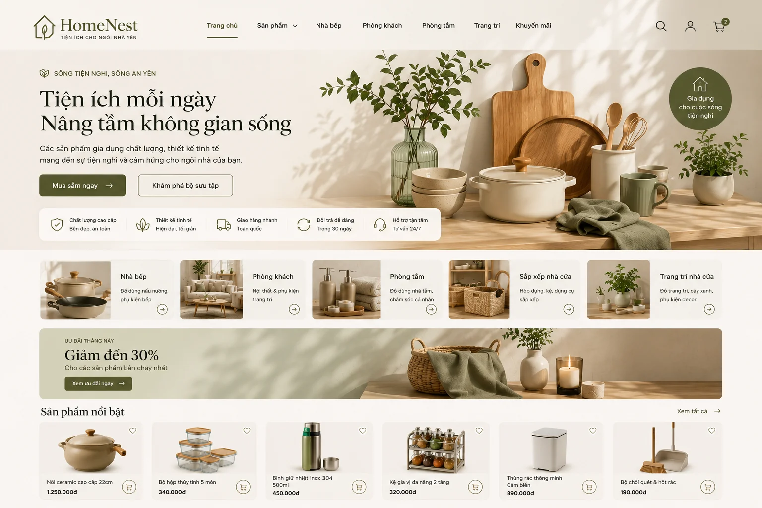 Ảnh xem trước Website Đồ Gia Dụng Bếp Việt