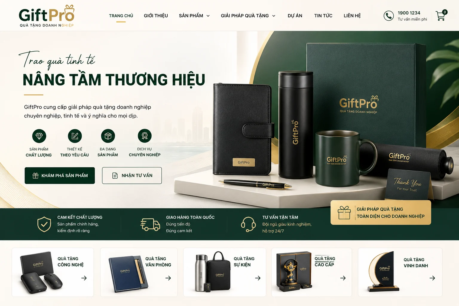 Ảnh xem trước Website Quà Tặng Doanh Nghiệp GiftPro